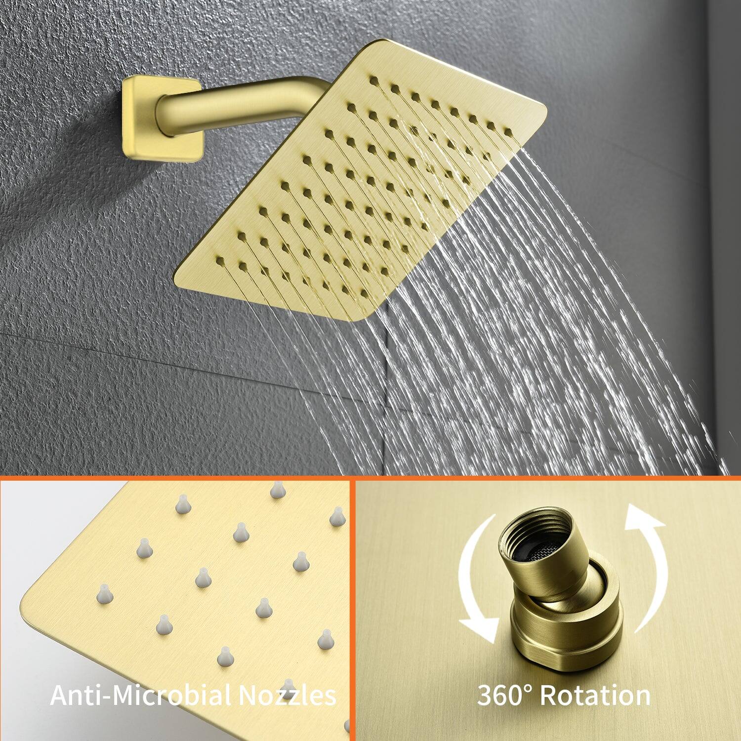 Anti-Microbial Nozzles  
360° Rotation