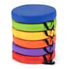 Front. Costway - Costway 6 PCS 14" Round Floor Cushions for Kids with Handles for Adults Toddlers - Multicolor.