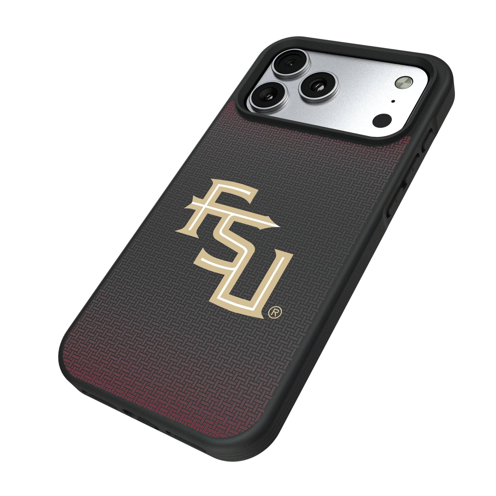 Alt View 1. Keyscaper - Florida State Seminoles Bump Case with 8.2ft Drop Protection - 16 Pro - Black.