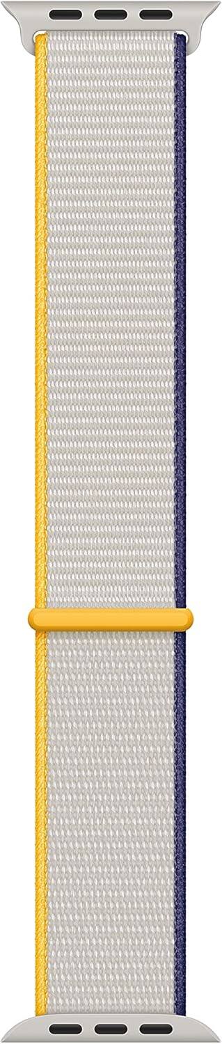 Front. Apple - Apple Watch Band - Sport Loop (44mm) - Sea Salt - Regular - Green.