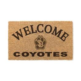 Jardine - South Dakota Coyotes 18" x 34" Welcome Coir Doomat - Brown