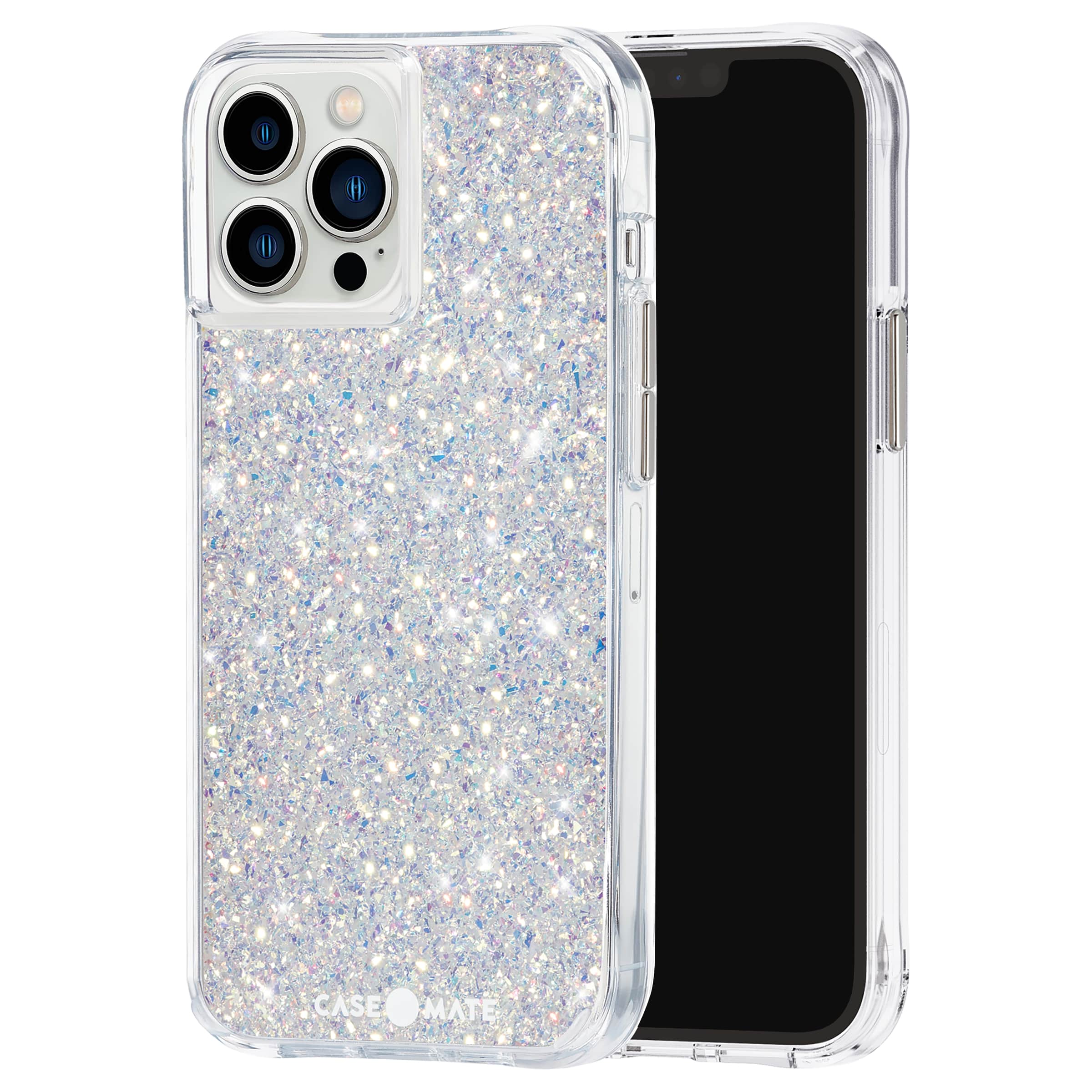 Alt View 1. Case-Mate - Twinkle Hardshell Case w/ Antimicrobial for iPhone 13 Pro Max - Stardust.