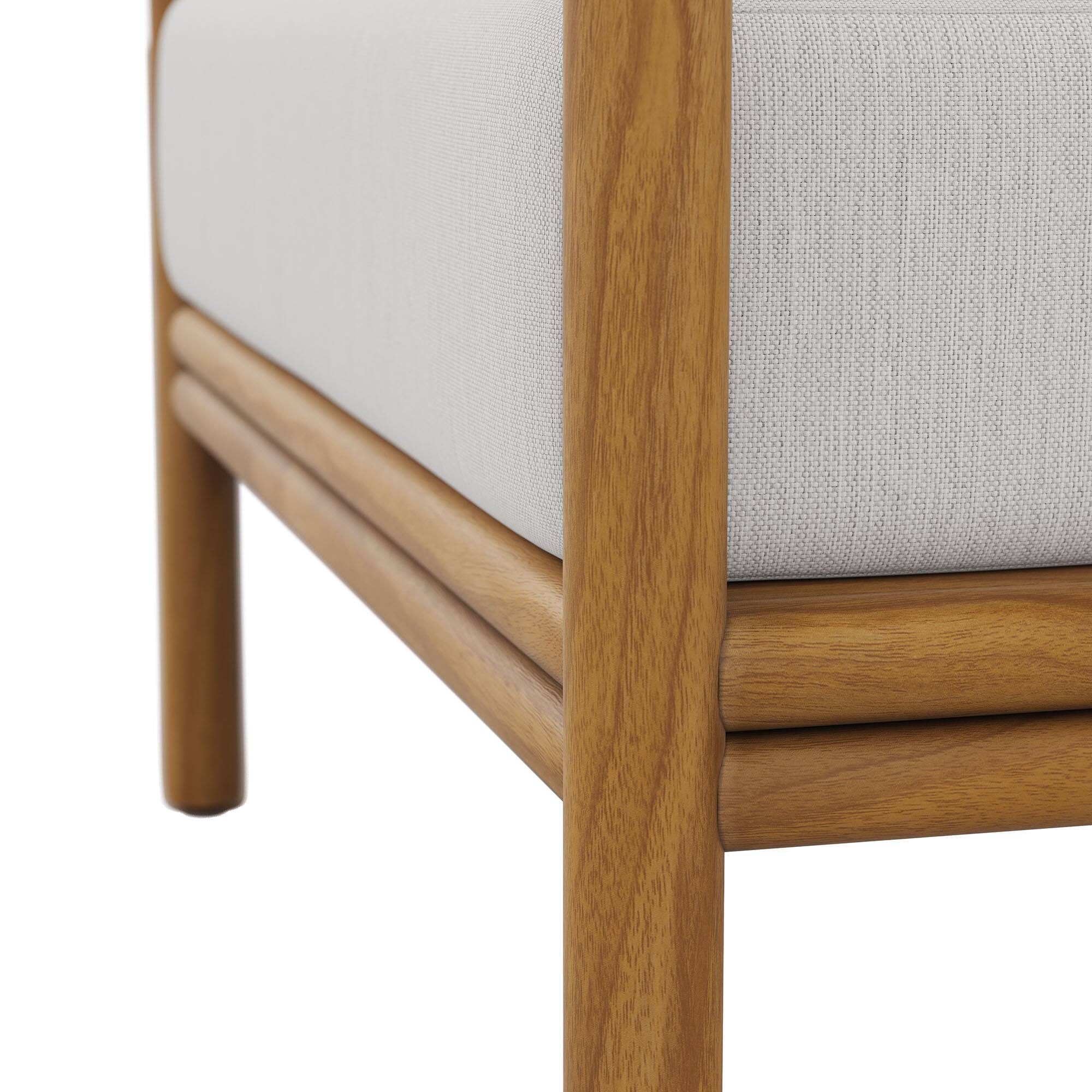 Alt View 6. Modway - Wren Outdoor Patio Teak Wood Armchair by Modway - Natural Sail.