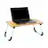 Front. Mind Reader - Lap Desk Laptop Stand, Bed Tray, Folding Legs, Couch Table, Portable, MDF , 23.25"L x 13.75"W x 10.5"H - Beige.