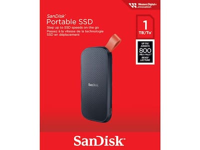 SanDisk Portable SSD 1TB USB 3.2 Gen 2, USB C SDSSDE30 1T00 G26 SanDisk Portable SSD 1TB USB 3.2 Gen 2, USB C SDSSDE30 1T00 G26