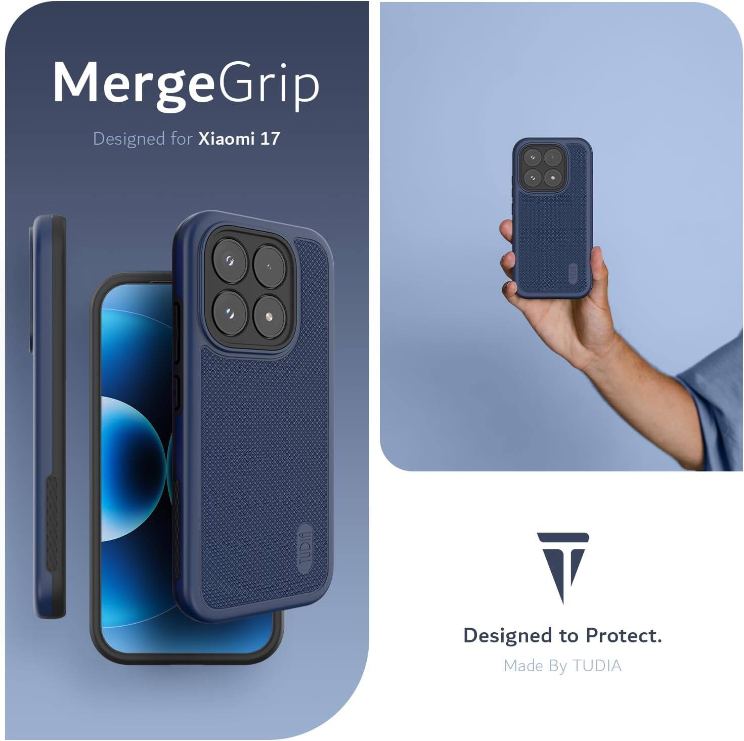 MergeGrip  
Designed for Xiaomi 17  

TUDIA  
Designed to Protect.  
Made By TUDIA