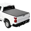 Front. VEVOR - Hard Tri-Fold Truck Bed Tonneau Cover, Compatible with 2007-2025 Chevy Silverado/GMC Sierra 1500 5.8 ft Short Box - Black.