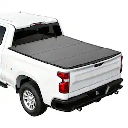 VEVOR - Hard Tri-Fold Truck Bed Tonneau Cover, Compatible with 2007-2025 Chevy Silverado/GMC Sierra 1500 5.8 ft Short Box - Black