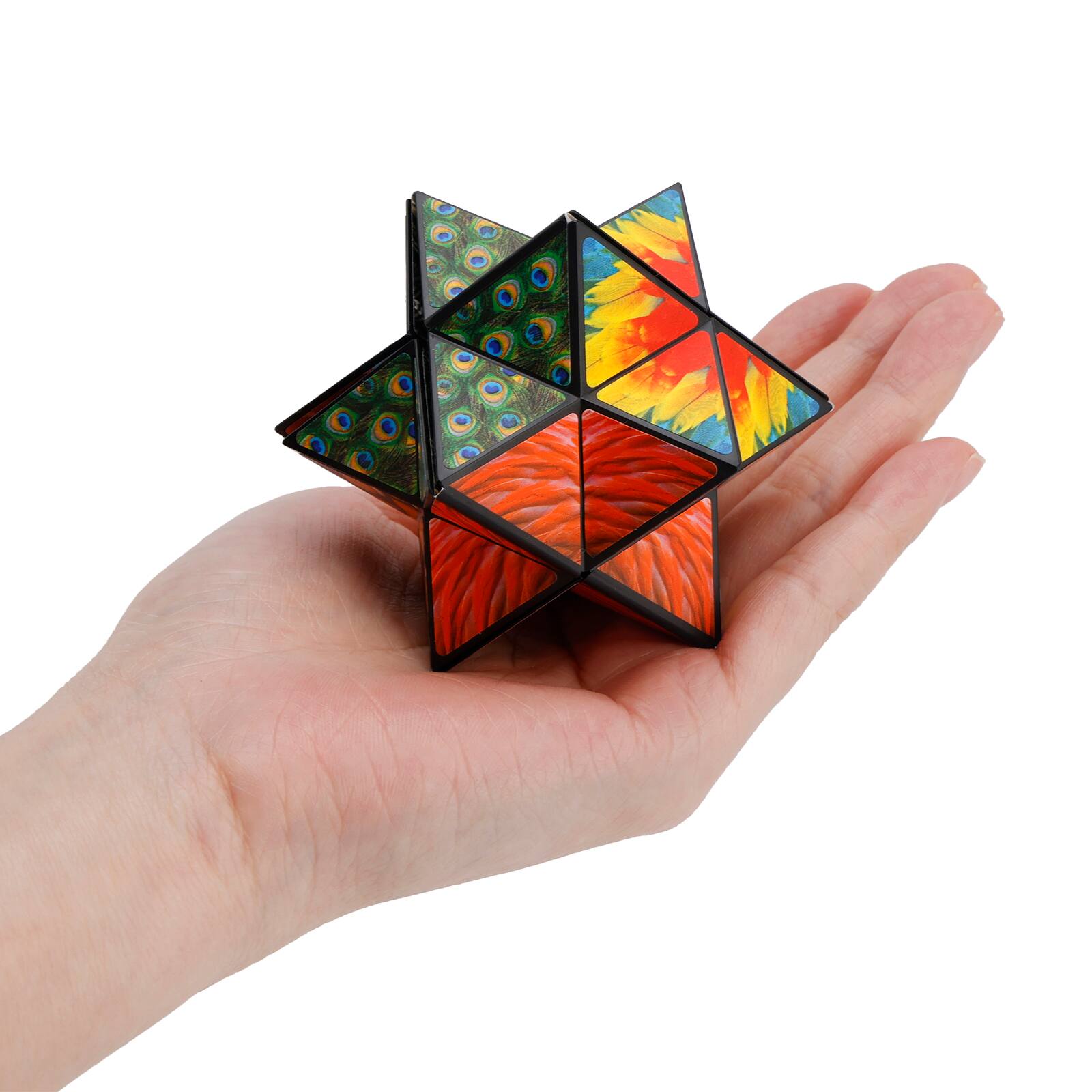 Alt View 8. Topteng - Animal Style 2-in-1 Transformable Magic Cube - Star Shape Shifting Puzzle, Fidget Toy for Kids & Adults.