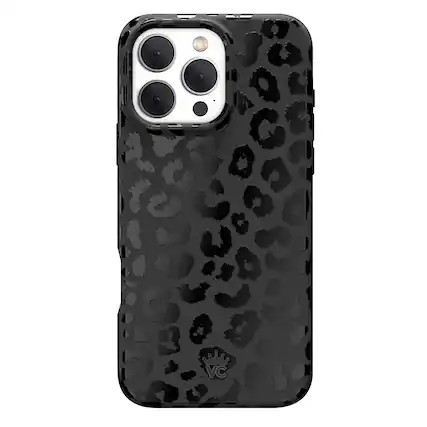 Front. VELVET CAVIAR - Magsafe Case for Apple iPhone 16 Pro Max - Black Leopard.