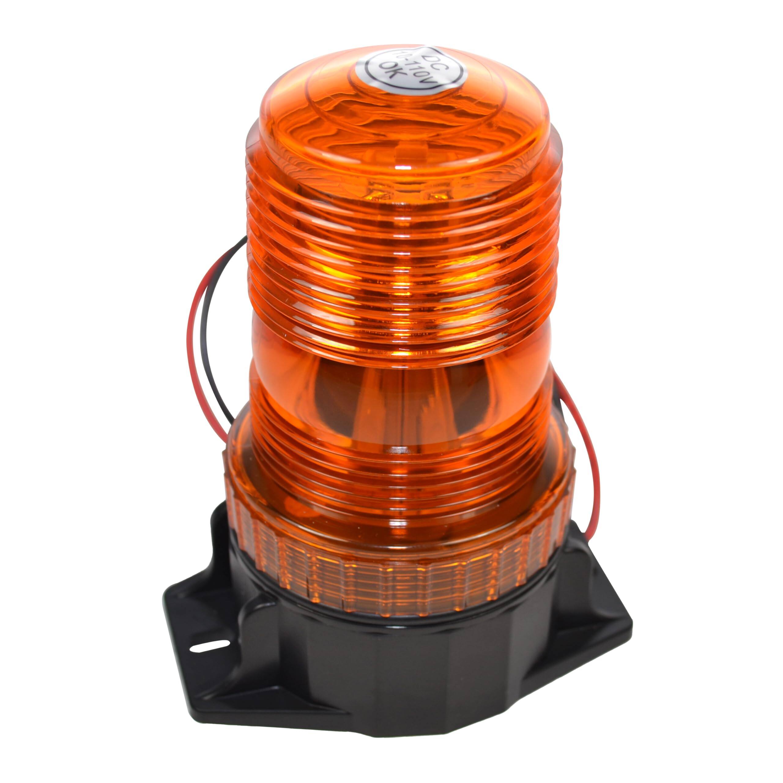Alt View 5. HQRP - 30-LED 360 Degree Mini Beacon Strobe Light 12-100 V DC for CAT E3500 E4000 E5000 Forklifts.