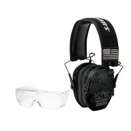 Walkers - Walker's Razor Slim Shooting Muffs Kit Patriot Series w/Glasses - Kryptek Camo