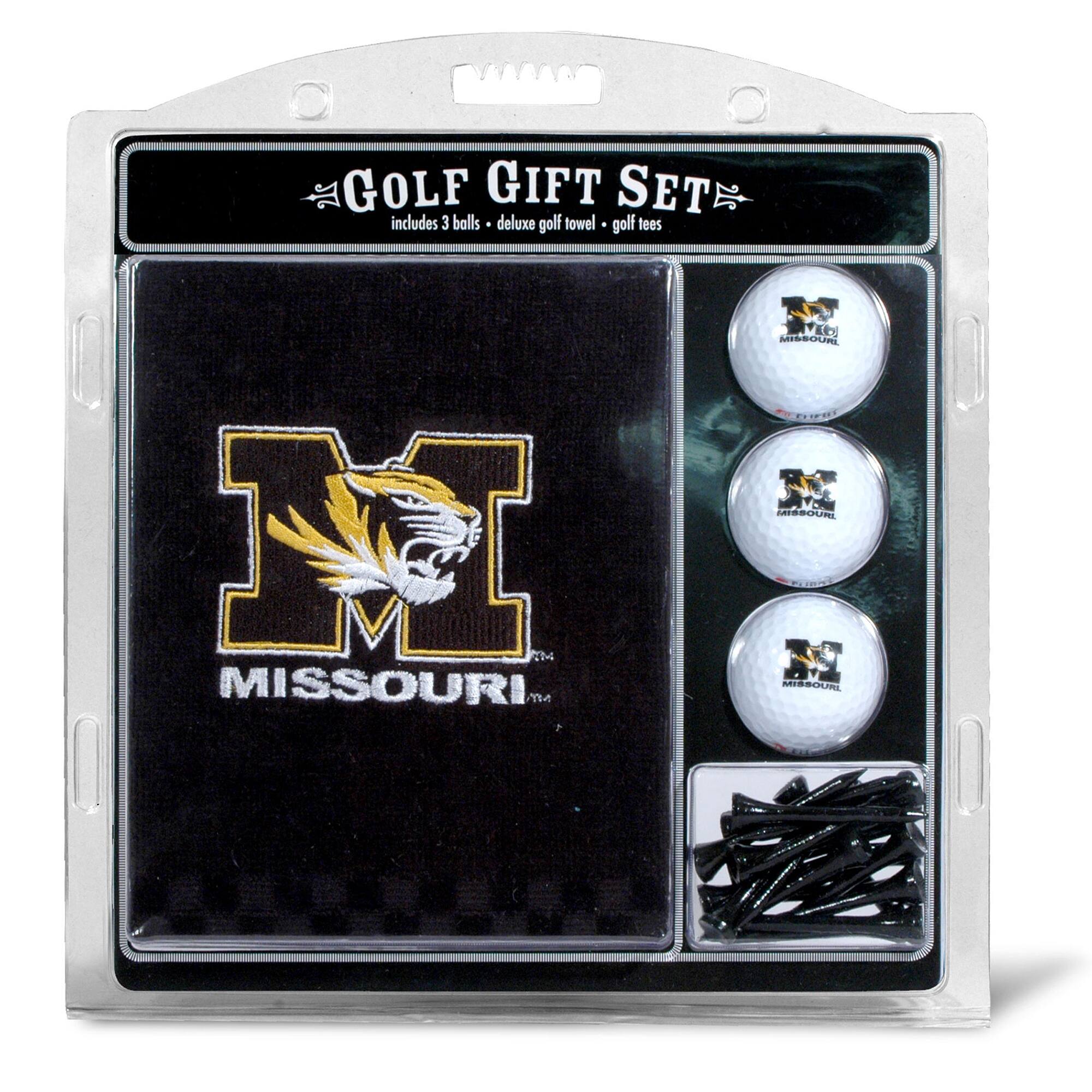GOLF GIFT SET  
includes 3 balls • deluxe golf towel • golf tees  

MISSOURI