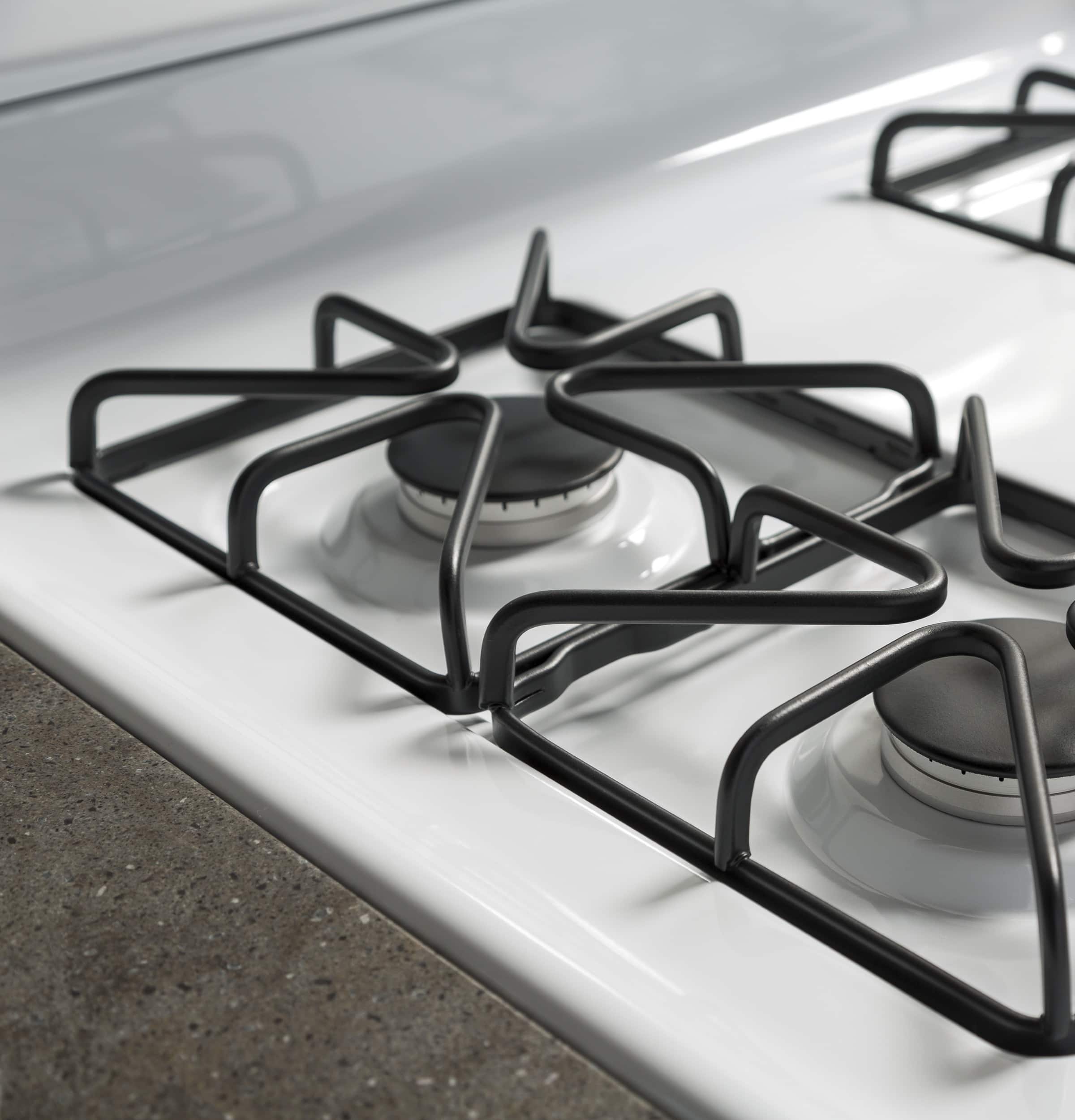 Alt View 14. GE - 4.8 Cu. Ft. Freestanding Gas Range - White.