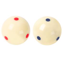 GSE Games & Sports Expert - 2 1/4-Inch 6 Blue Dot & 6 Red Dot Training Cue Ball, AAA-Grade PRO Cup Billiard Cue Ball - Red/Blue