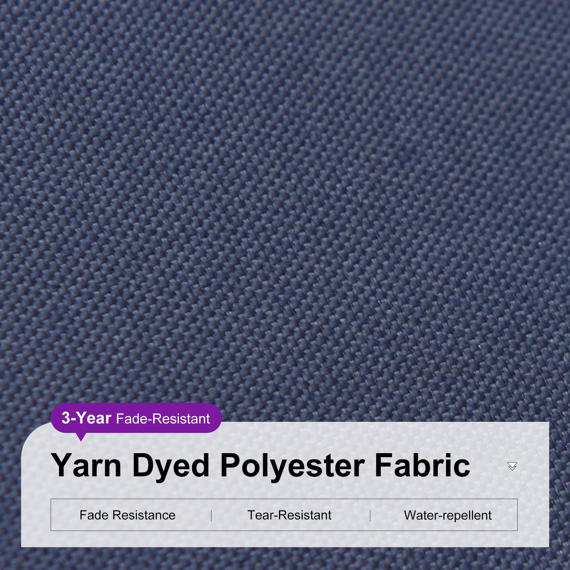 3-Year Fade-Resistant Yarn Dyed Polyester Fabric

- Fade Resistance
- Tear-Resistant
- Water-repellent