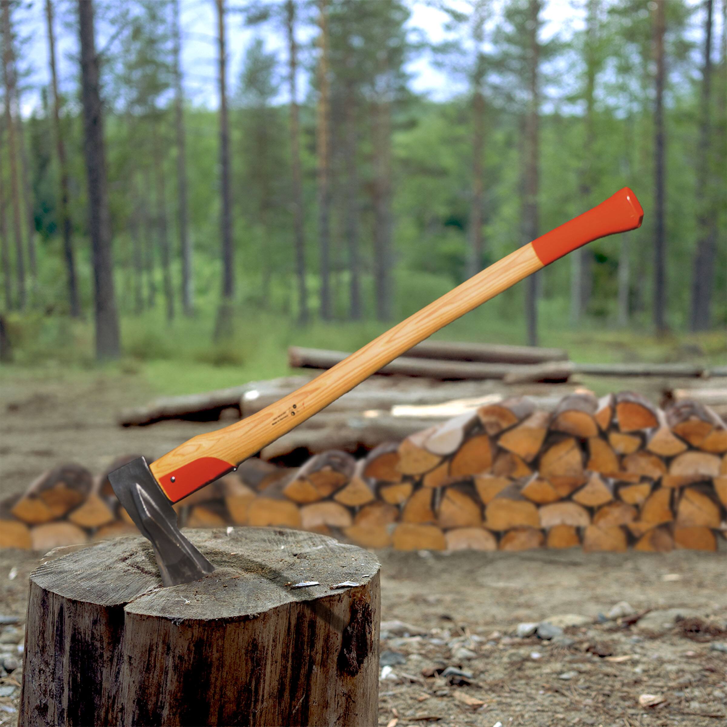 Kings County Tools - Maul Wood Splitter Axe 31.5” Wood Splitting Axe with Hickory Handle and Log Splitter Wedge Steel Blade - German-Made price history on PriceWatchPro