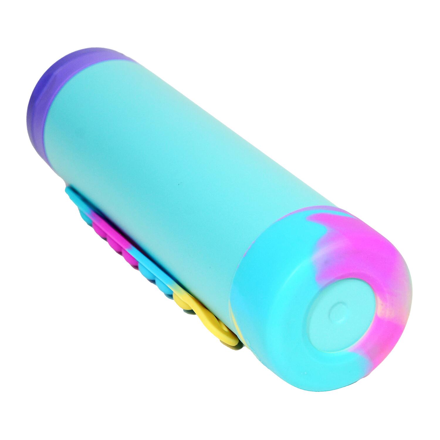 Alt View 7. Elemental - Iconic Pop Stainless Steel Fidget Water Bottle 20 Oz Flip-open Sports Cap - Blue Tie Dye.