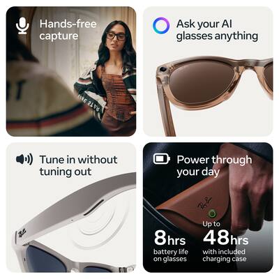 Ray Ban Meta Headliner (Gen 2) glasses with Meta AI, Audio, Photo Ray Ban Meta Headliner (Gen 2) glasses with Meta AI, Audio, Photo