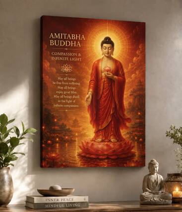 AMITABHA BUDDHA
COMPASSION & INFINITE LIGHT
May all beings be free from suffering.
May all beings enjoy great bliss.
May all beings dwell in the light of infinite compassion.
INNER PEACE
# MINDFUL LIVING