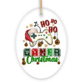 OrnamentallyYou - Ho Ho Ho Gamer Christmas Ornament Video Game Lover Holiday Gift - Multi-colored