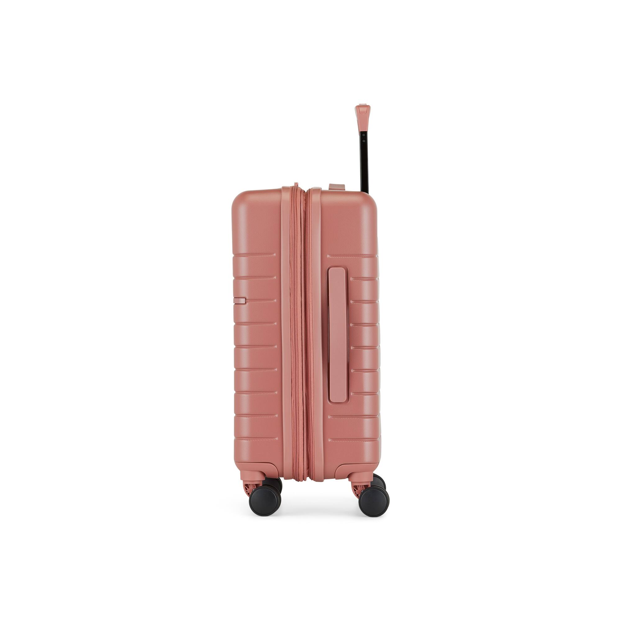 Left. Bugatti - Munich 3 Piece Hardside Luggage Set with Expansion - Brick.