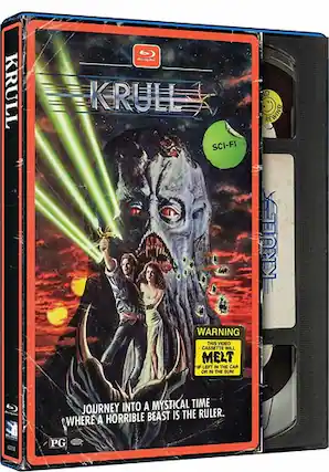 Front. Krull (Retro VHS Packaging) - BLU-RAY.