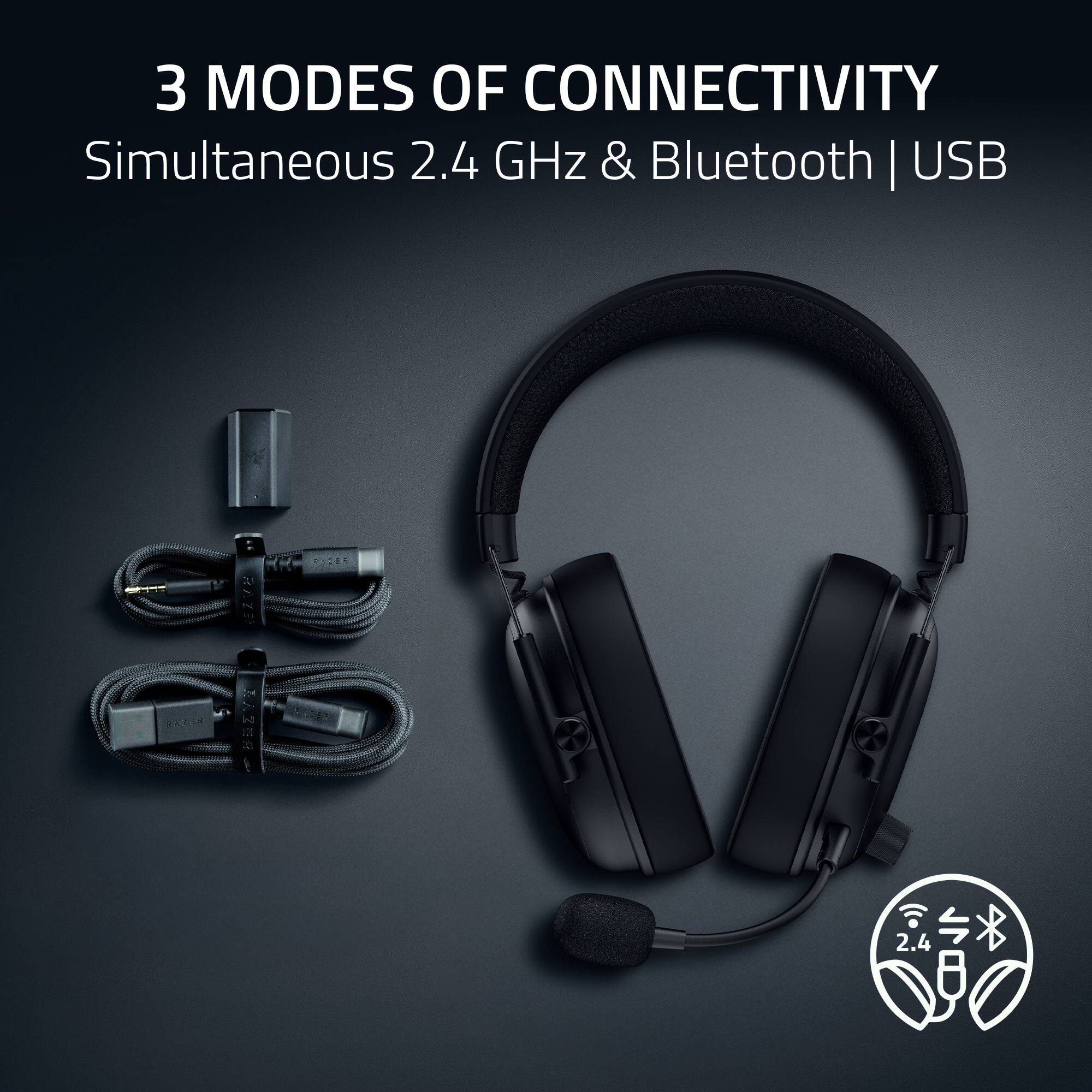 3 MODES OF CONNECTIVITY: Simultaneous 2.4 GHz & Bluetooth | USB