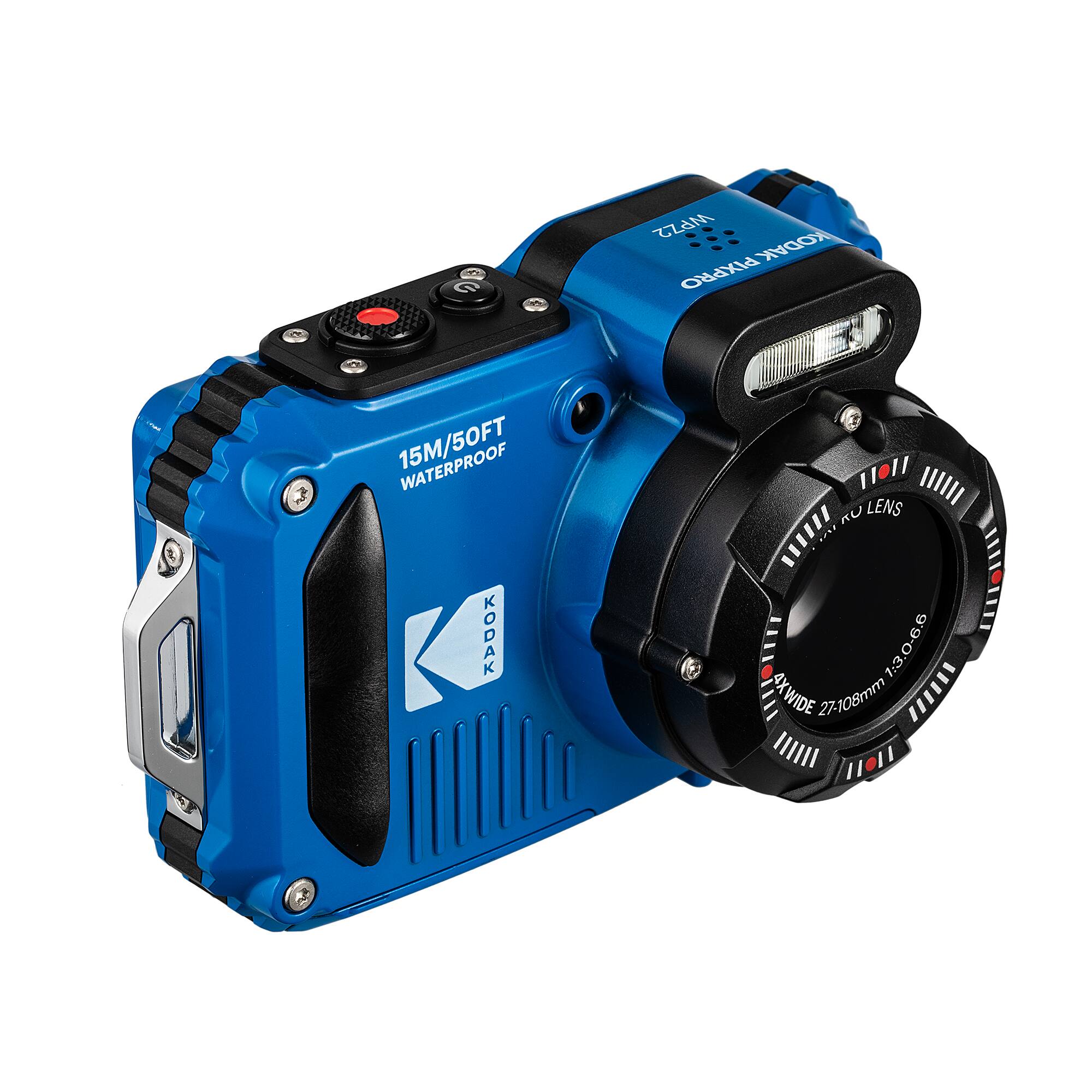 Kodak Pixpro WPZ2 Digital Camera in Blue (WPZ2BL) Bundle with