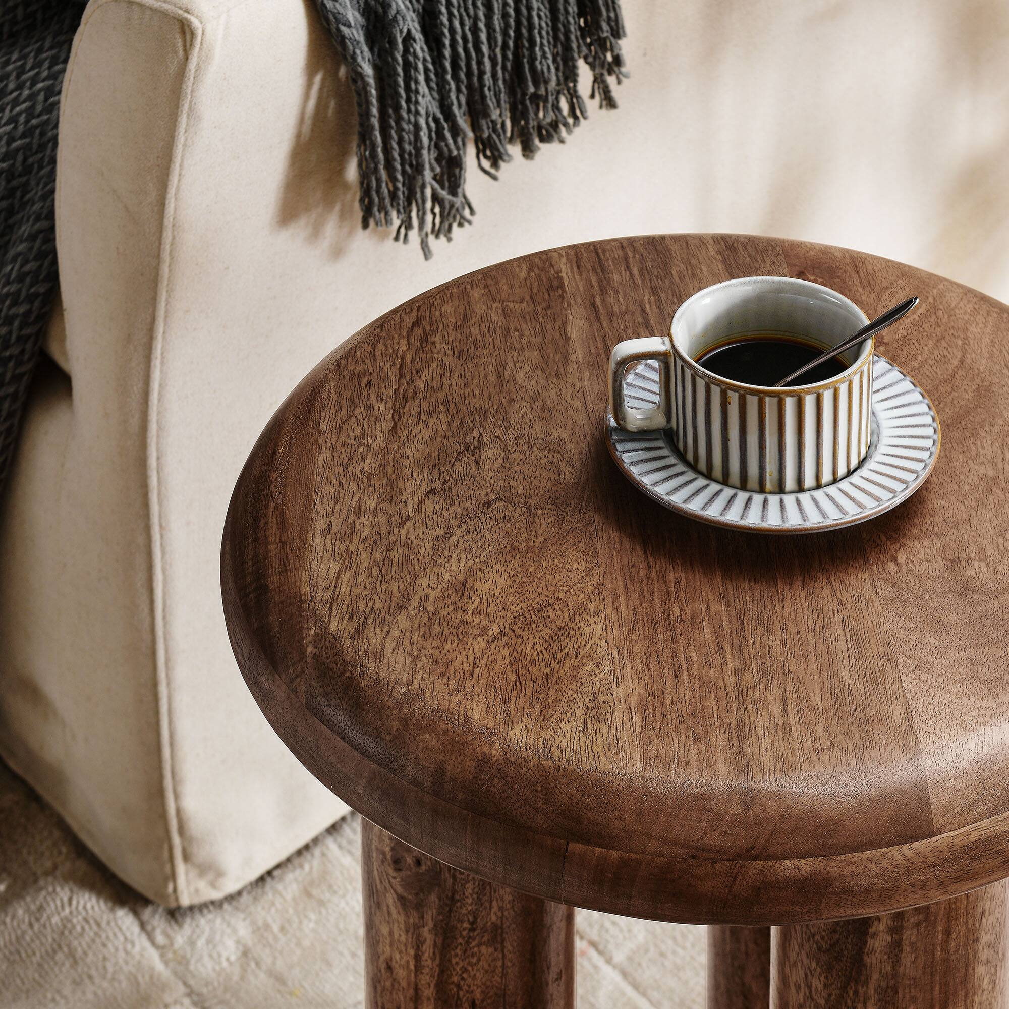 Alt View 1. Modway - Mavina Mango Wood Side Table by Modway - Walnut.