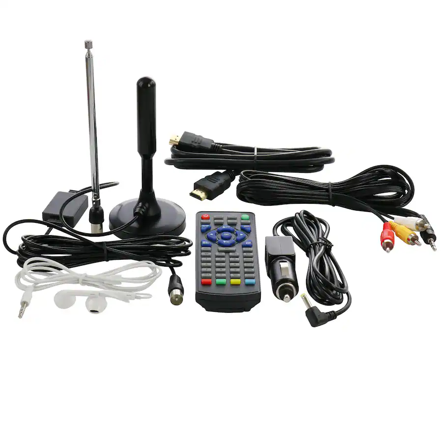 Trexonic 15.4 Inch Portable TV DVD Player with Swivel TFT LCD Screen ...