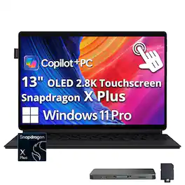 ASUS - Upgraded - ProArt PZ13 13" OLED 3K Detachable Laptop - Copilot+ PC - Snapdragon X Plus - 16GB Memory - 4TB SSD - Win 11 Pro - Black