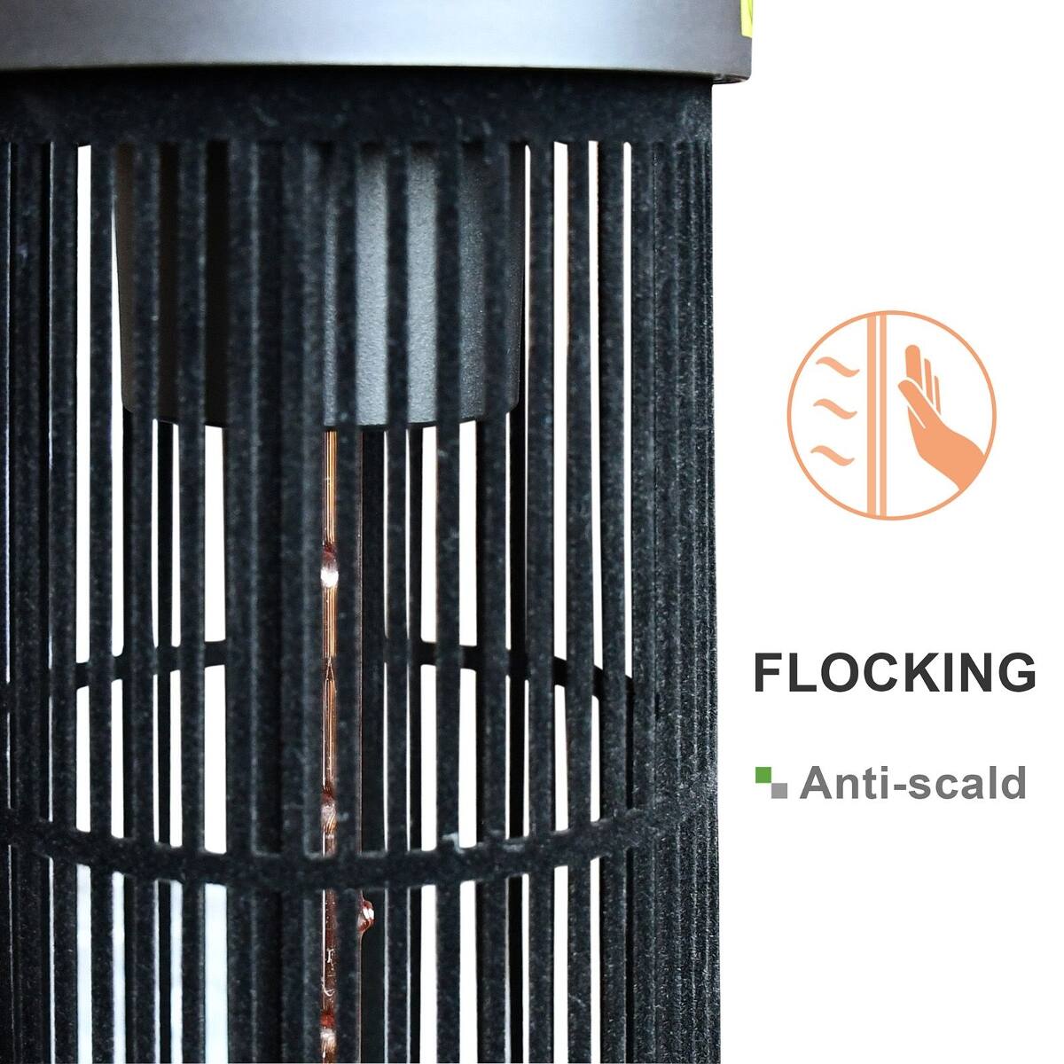 Loheer Freestanding Outdoor Electric Heater, 1200W Infrared Patio ...