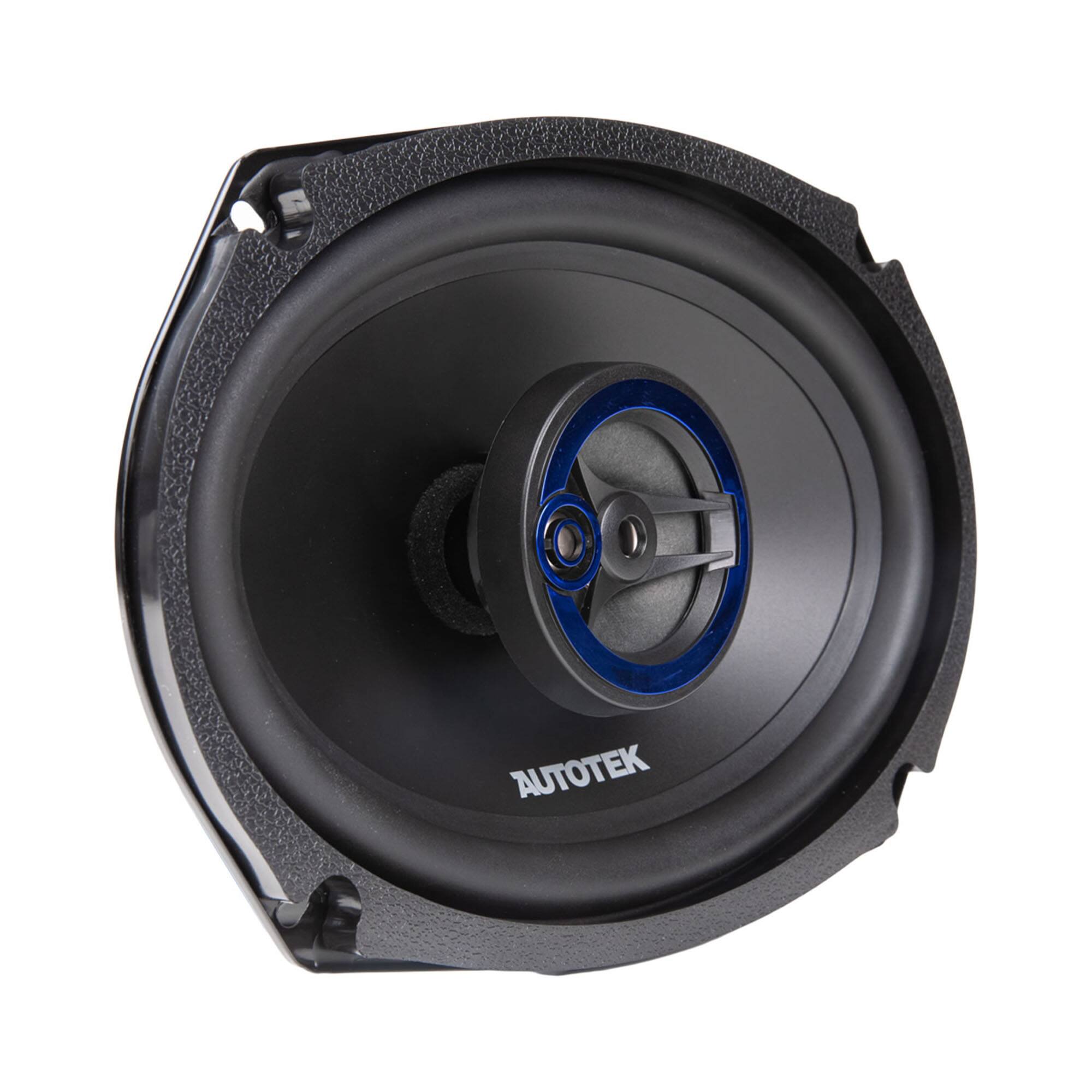 Alt View 5. AutoTek - Autotek Street Machine 6x9 in. 3-Way Car Audio Universal Coaxial Speakers, Pair - Black.