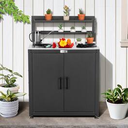 FEASTO - Garden Potting Bench - Black