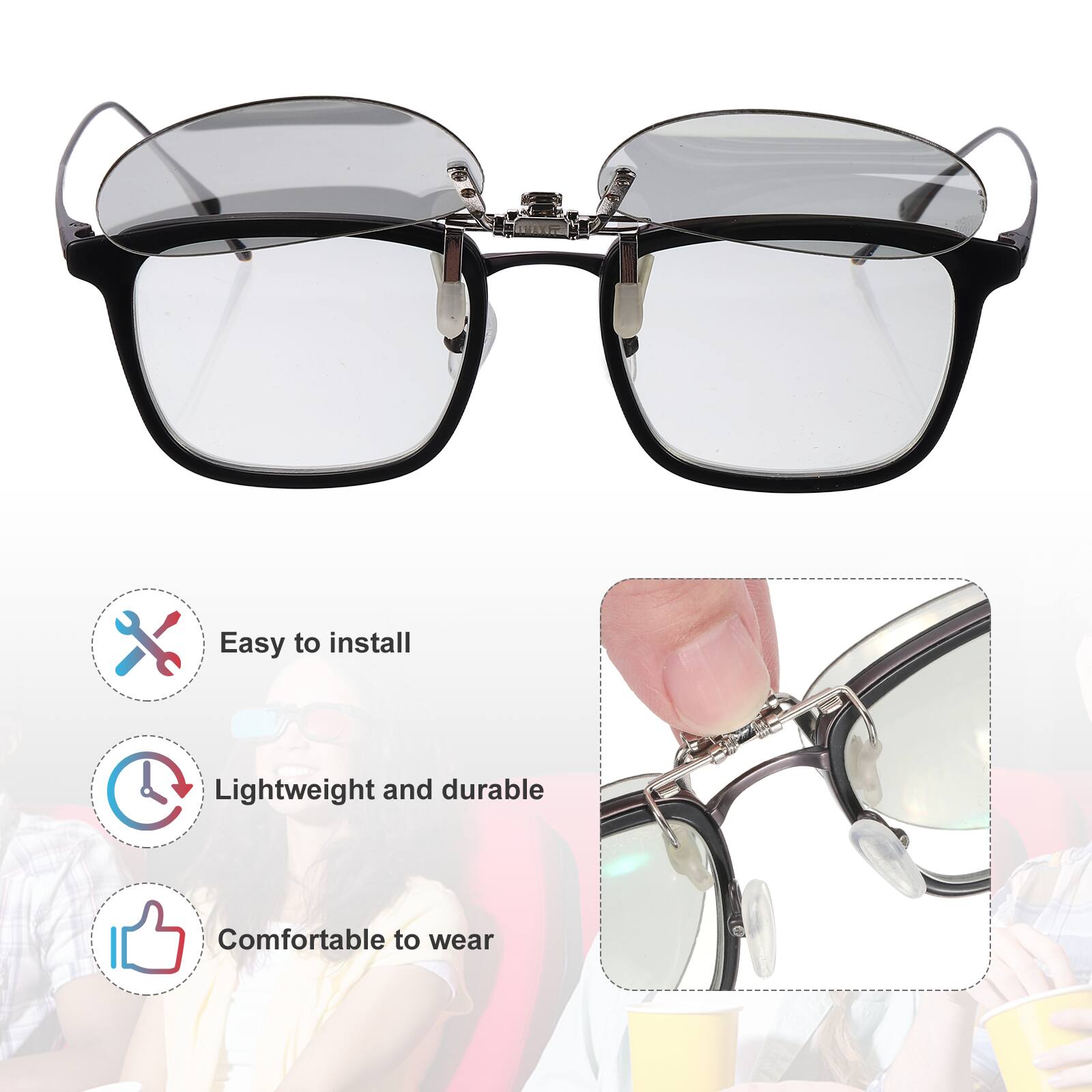 Easy to install  
Lightweight and durable  
Comfortable to wear