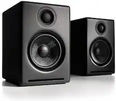 Front. Audioengine - A2+ Next Gen Home Music System w/ Bluetooth aptX-HD - Black.