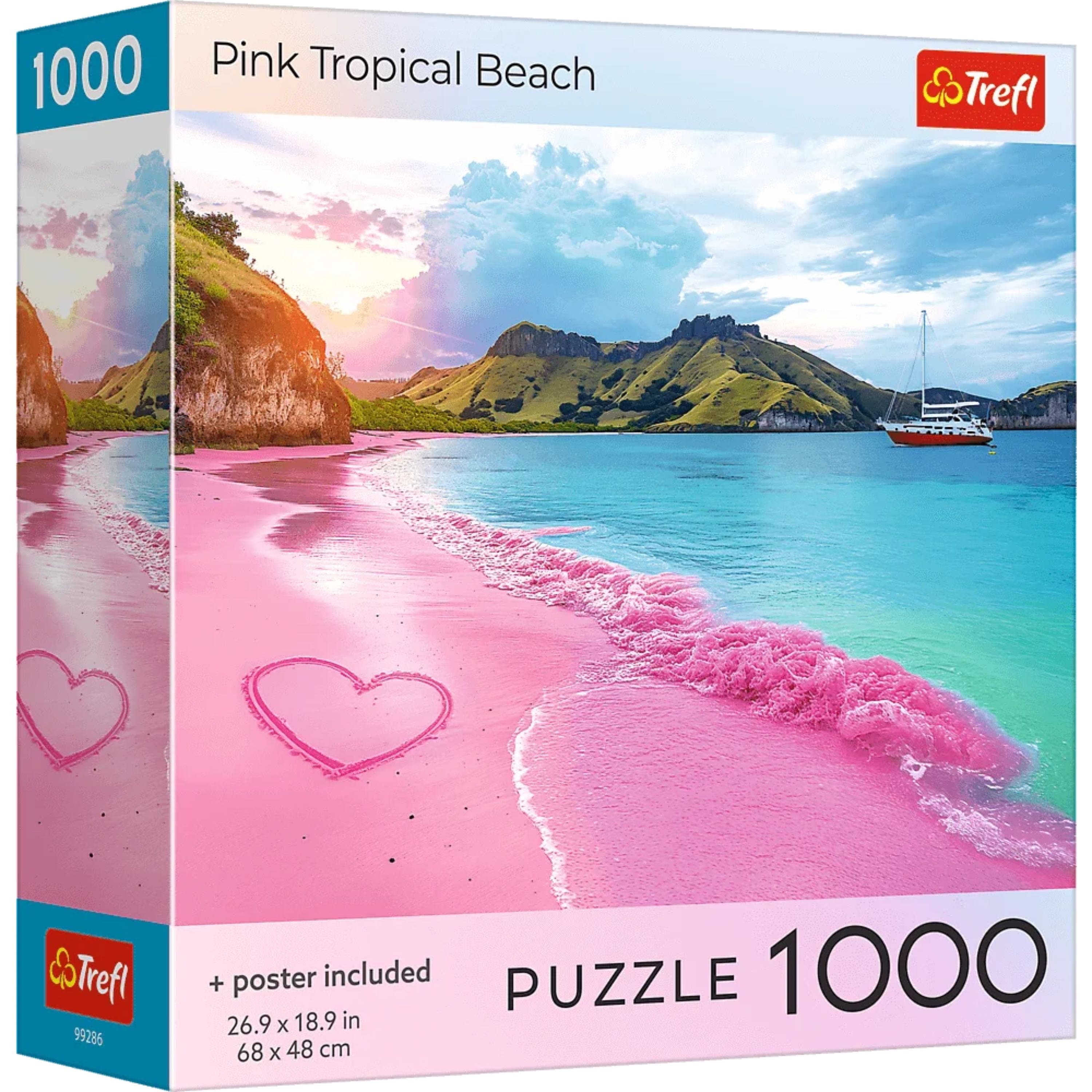 Trefl - Red Pink Beach Indonesia 1000 Piece Puzzle