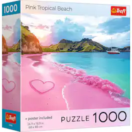 Trefl - Red Pink Beach Indonesia 1000 Piece Puzzle
