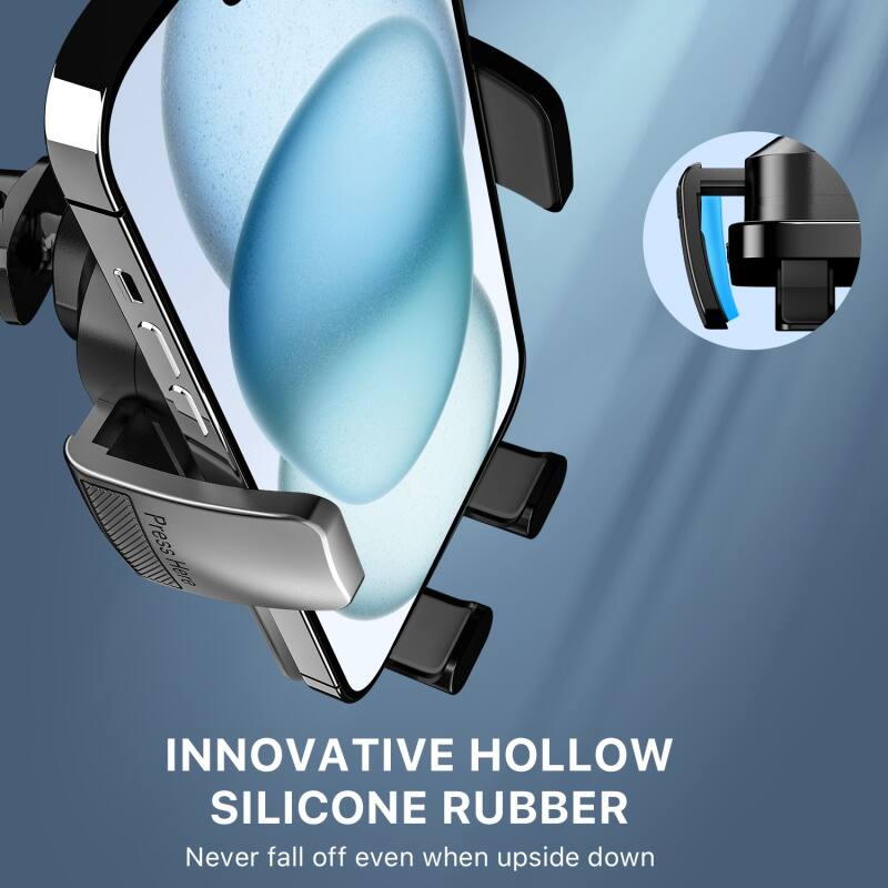 Press Here INNOVATIVE HOLLOW SILICONE RUBBER Never fall off even when upside down