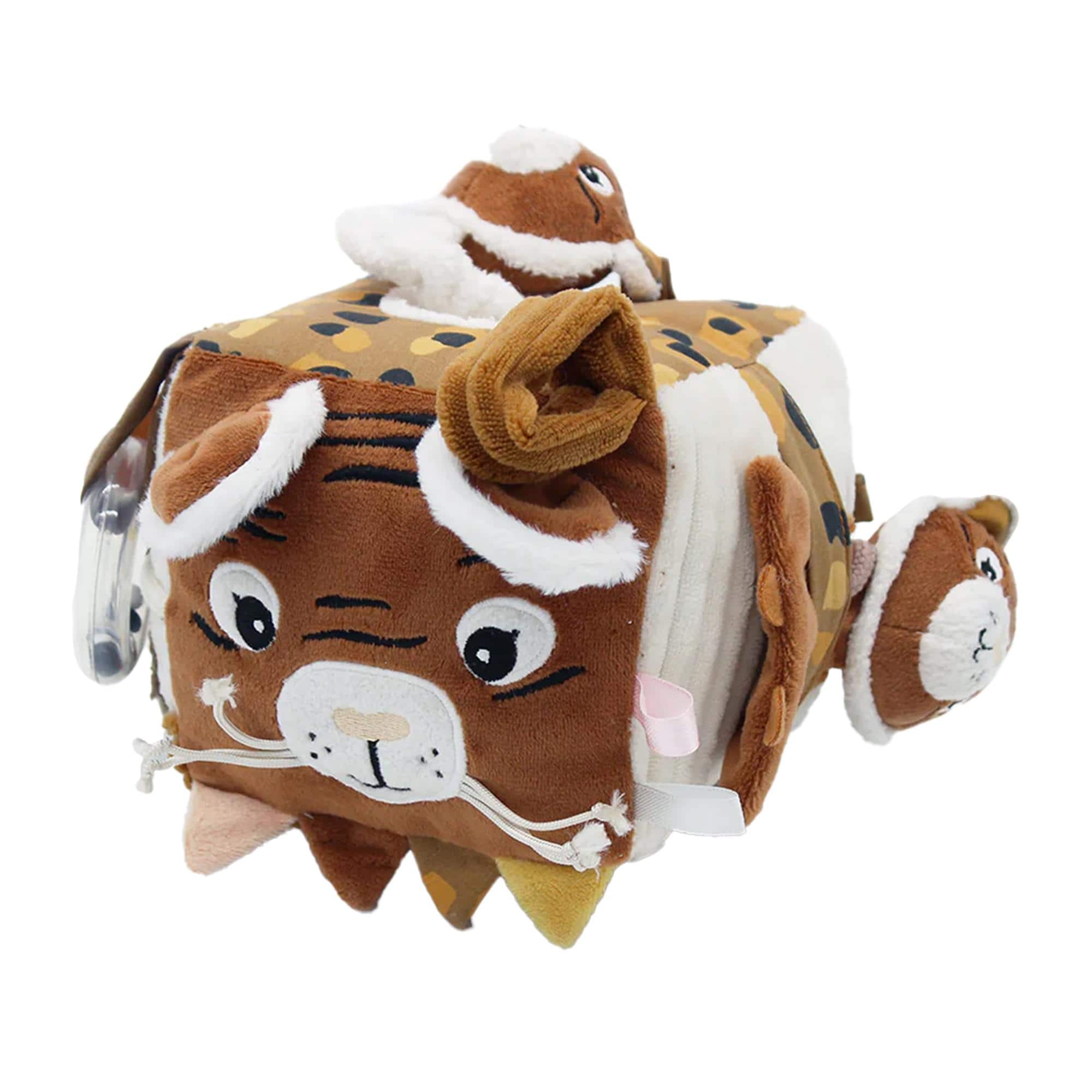 TriAction Toys - Les Deglingos Baby Activity Cube | Speculos the Tiger