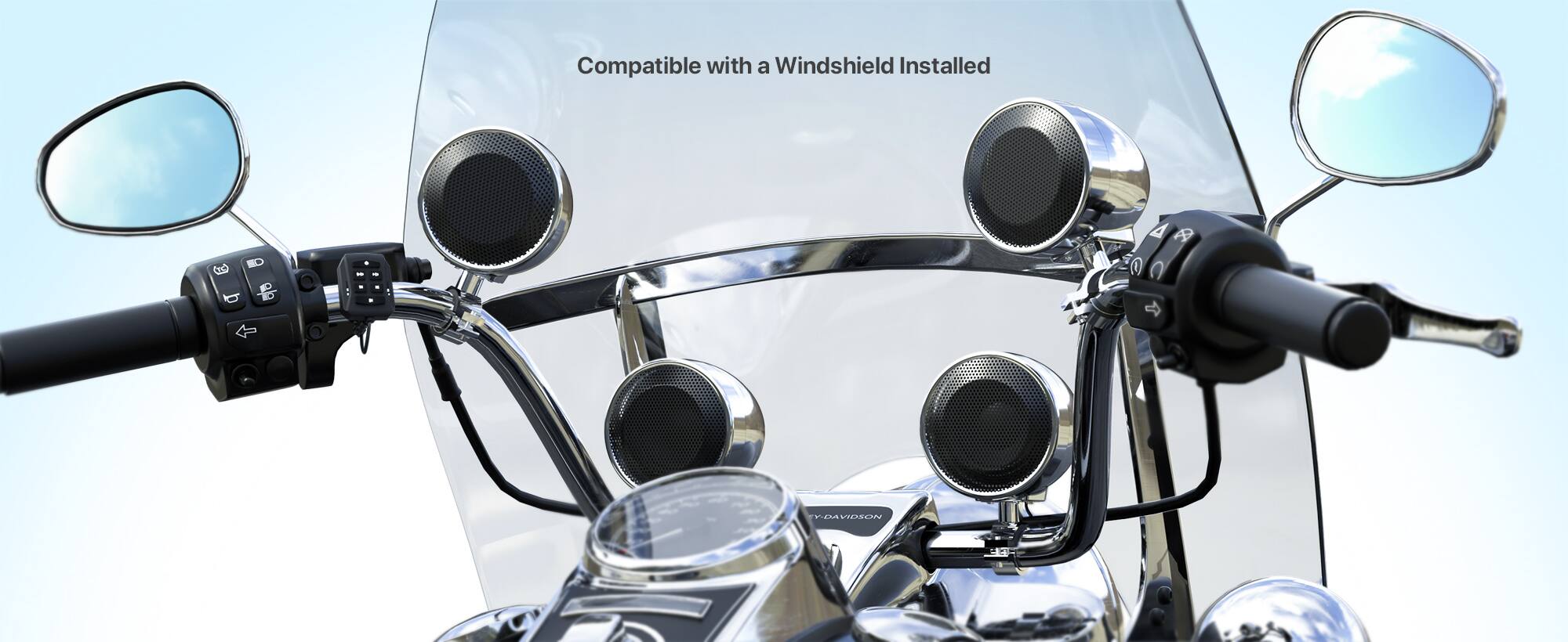 Compatible with a Windshield Installed