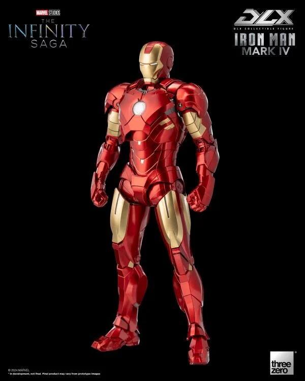 MARVEL STUDIOS THE INFINITY SAGA  
DLX COLLECTIBLES FIGURES  
IRON MAN MARK IV  
three zero