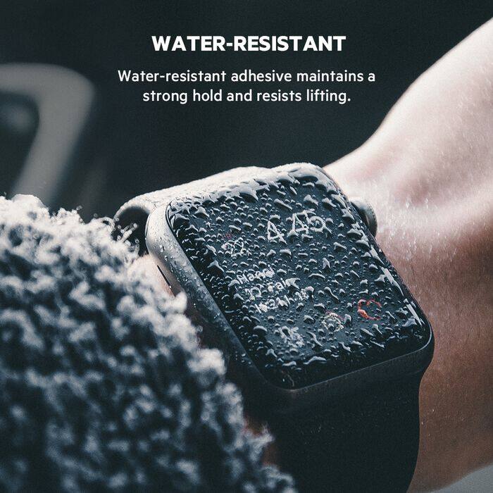 WATER-RESISTANT  
Water-resistant adhesive maintains a strong hold and resists lifting.