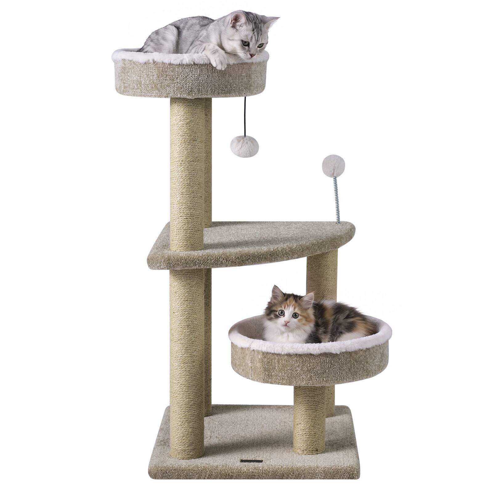 Alt View 9. Gymax - Gymax Carpeted Cat Tree 36'' Cat Tower w/ Comfy Plush Perches Scratching Posts.