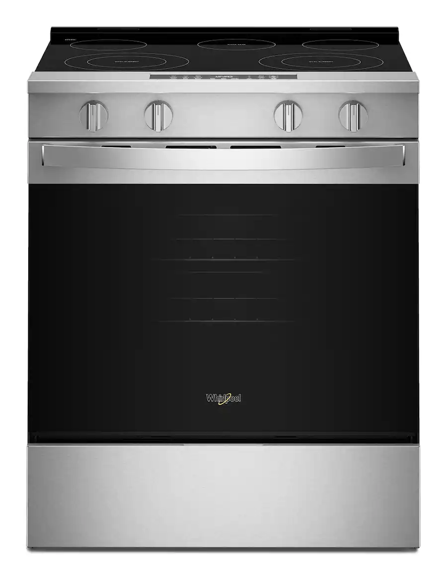 Whirlpool 30 in. Wide 5 elements 5.3 cu. ft. Slide In Electric Range ...