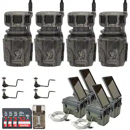 Stealth Cam - Revolver 36MP Pro 360 Degree Cellular Trail Camera Bundle
