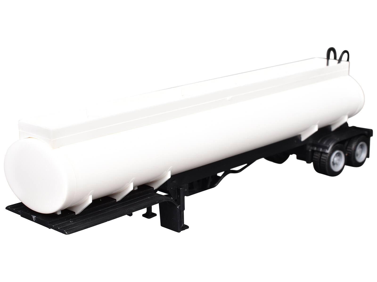 Alt View 1. Promotex - Elliptical Tanker Trailer White 1/87 (HO) Scale Plastic Model by Promotex.