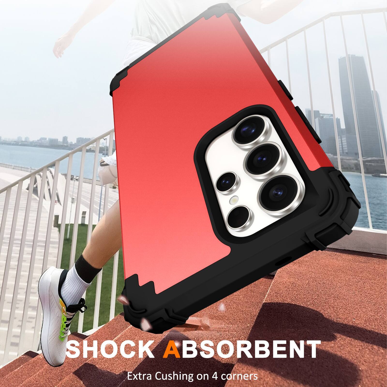 SHOCK ABSORBENT  
Extra Cushing on 4 corners