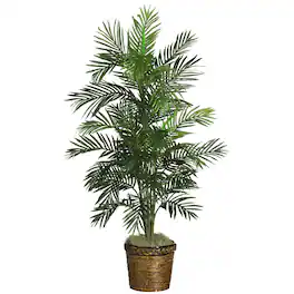 BreeBe - 56inch Areca Tree w/Basket - Green